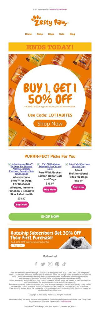 ENDS TONIGHT❗❗ Buy 1 Get 1 50% OFF Sitewide🧡