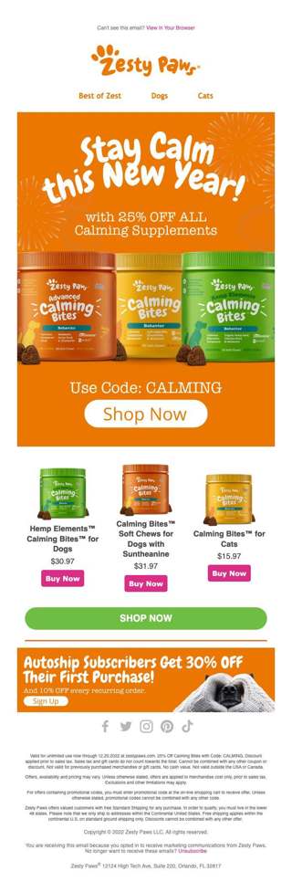 Ends Tonight⏰ 25% OFF Calming Bites😍