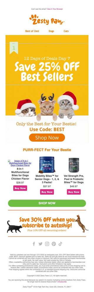 DAY 7✅ 25% OFF Best Sellers🤩 Code: BEST
