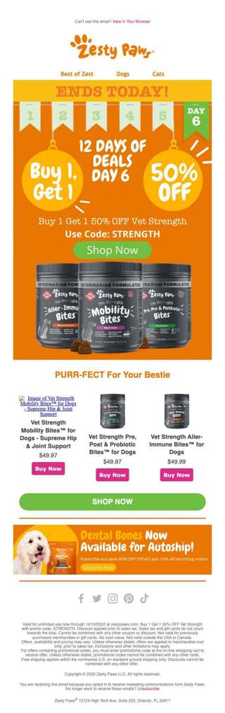 DAY 6✅ Buy 1 Get 1 50% OFF Vet Strength💚 Use Code: STRENGTH