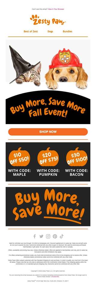 $30 OFF $100😍 Buy More Save More🎃