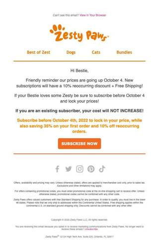 Don't Miss Out Subscribe And Save Now!⭕