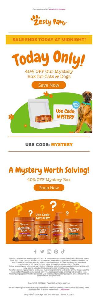 LAST CHANCE to Solve the Mystery✨ 40% OFF Mystery Box🎁