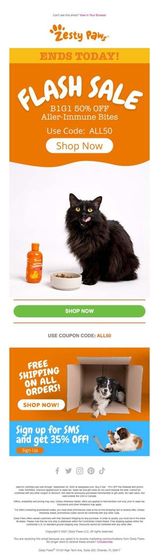 FLASH SALE! B1G1 50% OFF all Aller-Immune Bites🐶😻