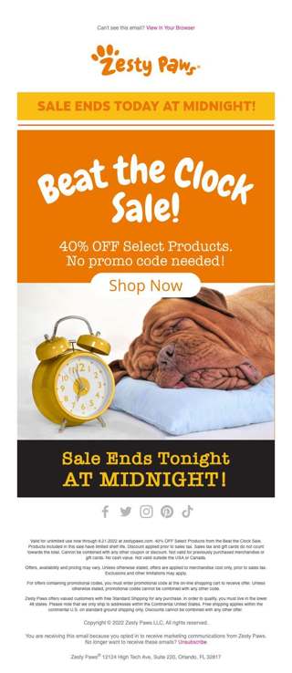 ENDS TONIGHT! 🤩Beat The Clock Sale 40% NO Promo Code Needed 🎉