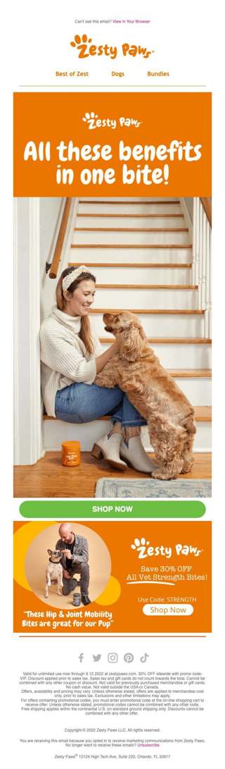 PAWerful🐾 bites for our Bestie! Vet Strength Mobility 30% OFF CODE: STRENGTH 🐶