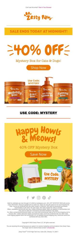 SALE ends at midnight🤩 40% OFF Mystery Box!! 🎁✨