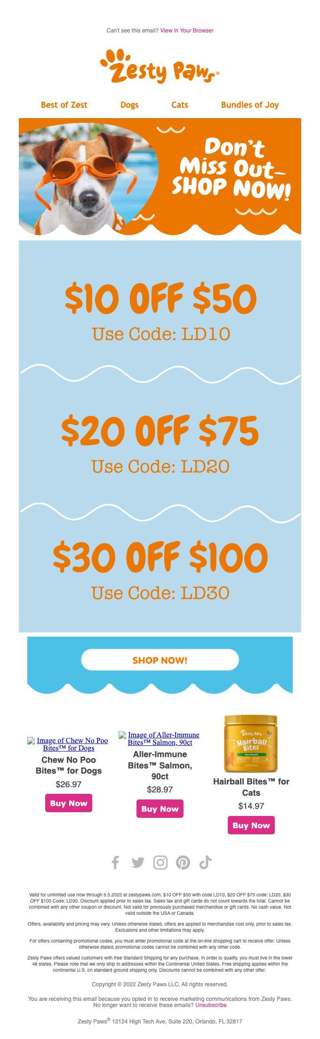 Enjoy Up to $30 OFF - Treat Your Bestie Today 🥳