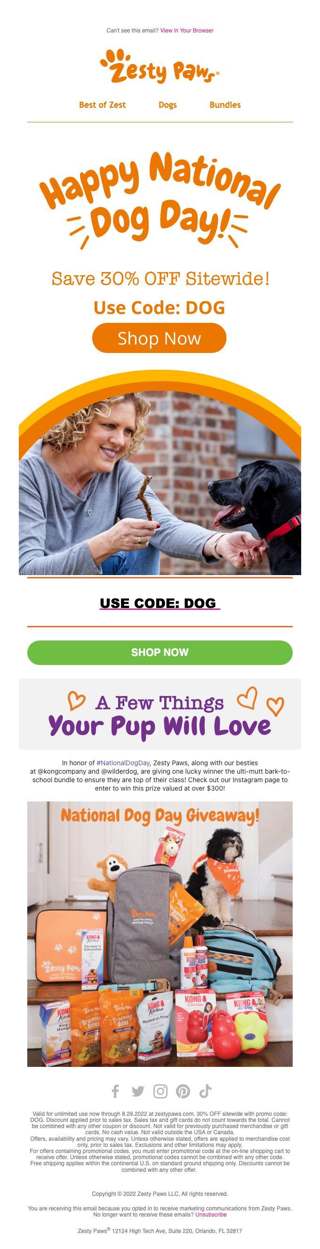 Happy Day To Your Pup - Enjoy 30% OFF Your Order!🎆
