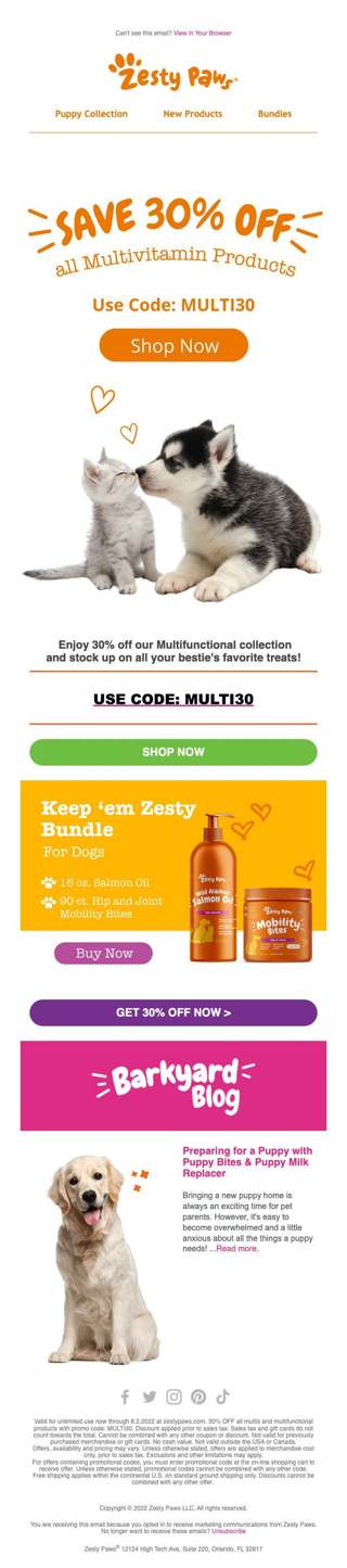 Multivitamins: Save 30% off for your bestie! 💕