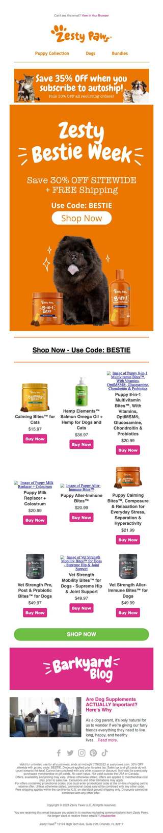 30% OFF for favorite pet supplements!✅