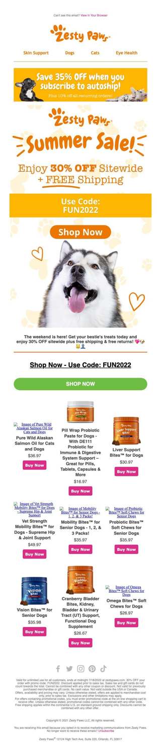 30% OFF ANY Order!🎆