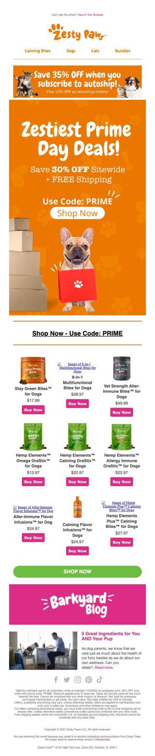 Exclusive Early Access to Our Zestiest Prime Day Deals!
