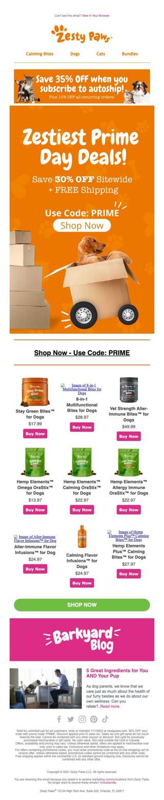 VIP Early Access to Our Zestiest Prime Day Deals!