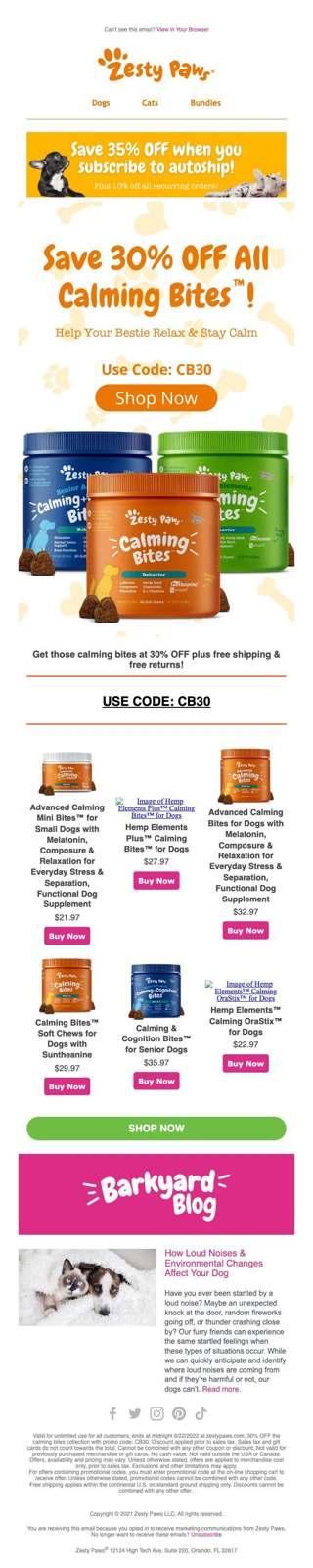 Noisy Outside? Try Our Calming Bites Today! 🤩