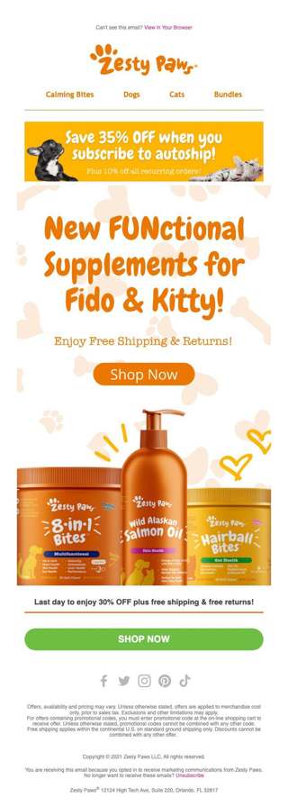 New FUNctional Supplements For Your Pet!😍