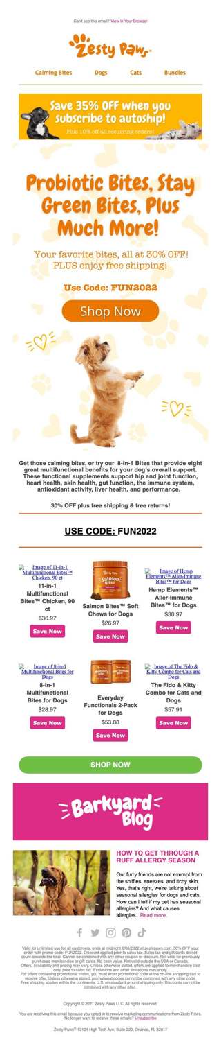 Try Our Probiotic Bites for Dogs Today!🤩