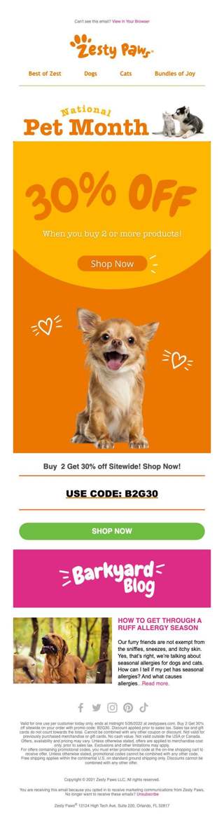 Buy 2 and get 30% off! 🧡🐶