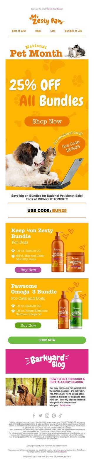 ENDS TONIGHT: 25% off Bundles!