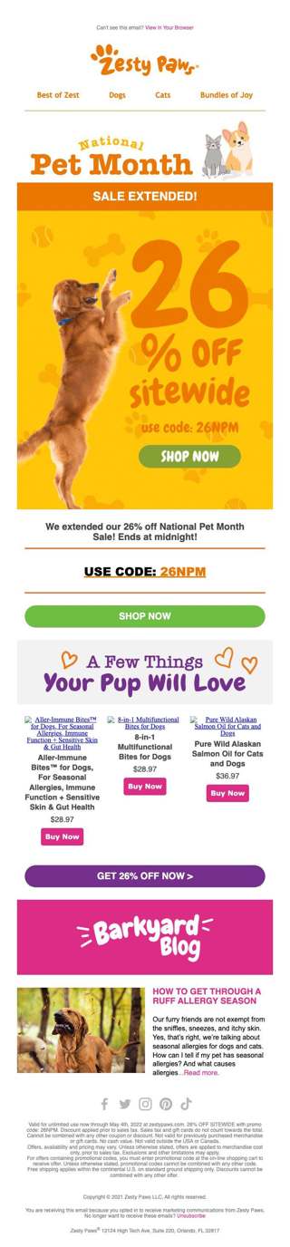 EXTENDED 26% OFF!!