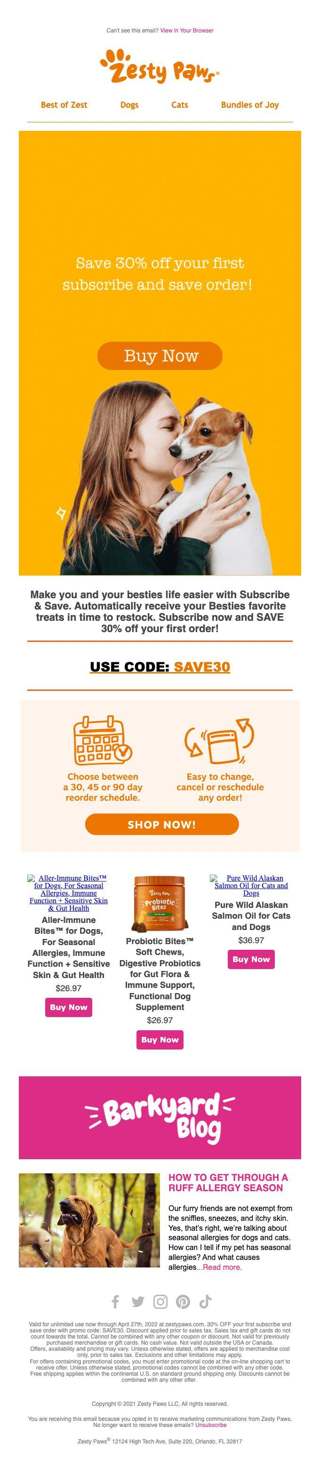 Subscribe now to save 30% off! 🤑