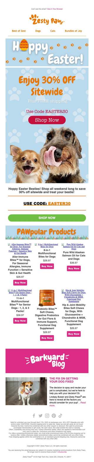 Hoppy Friday! Shop and save 30% off ALL weekend long!