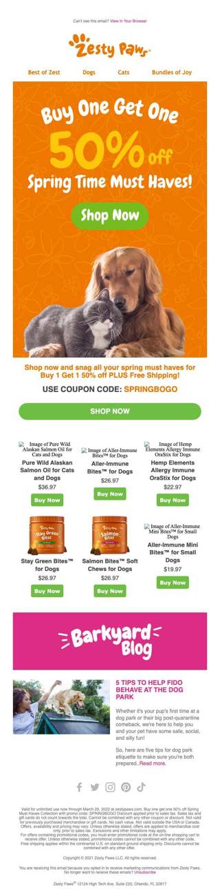 Spring BOGO is here!