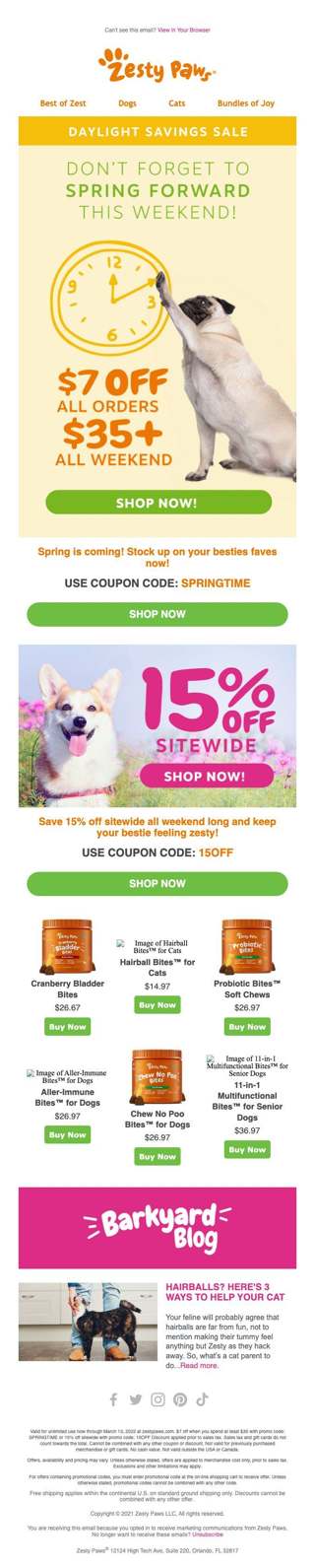 Savings end at MIDNIGHT tonight! 🧡🐶