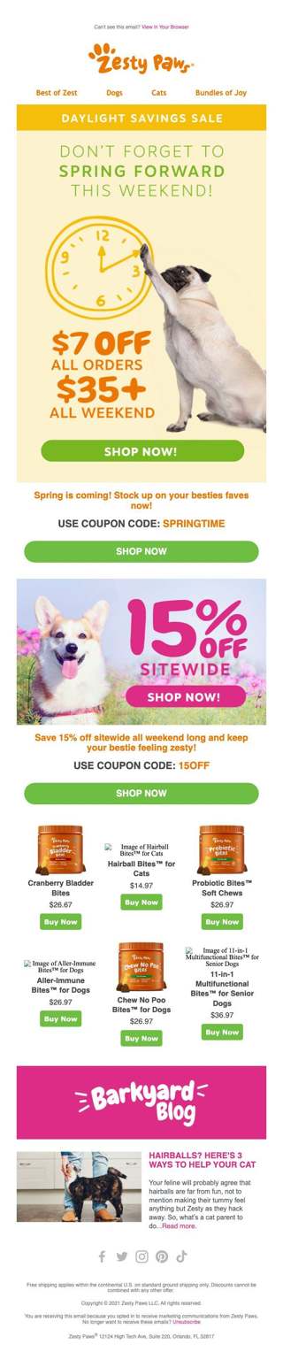 Save $$$ all weekend long! 🧡🐶