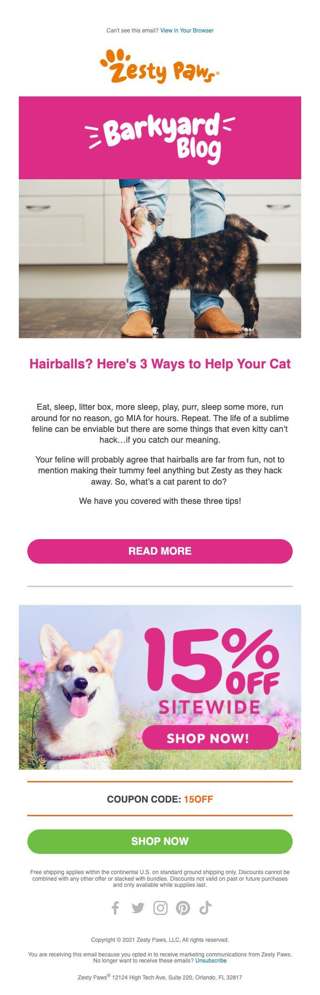 📰 [Blog] Hairballs? Here's 3 Ways to Help Your Cat