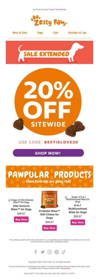 20% off ends tonight! 👀🤯
