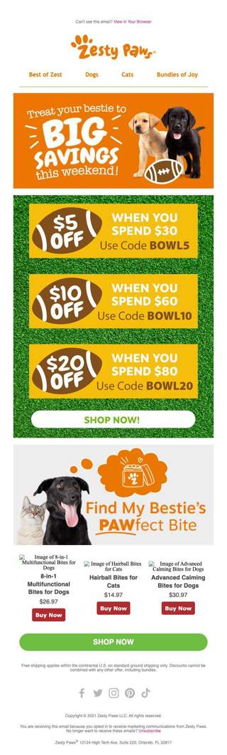 Puppy Bowl Savings 🤑