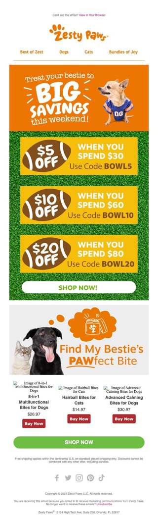 Puppy Bowl Savings 🤑