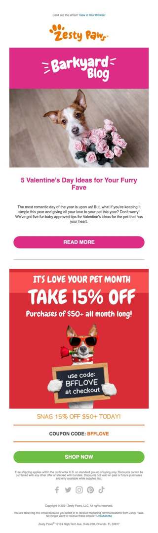 📰 [Blog] 5 Valentine’s Day Ideas for Your Furry Fave﻿