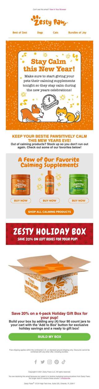 Reminder: Keep Your Pets Calm...
