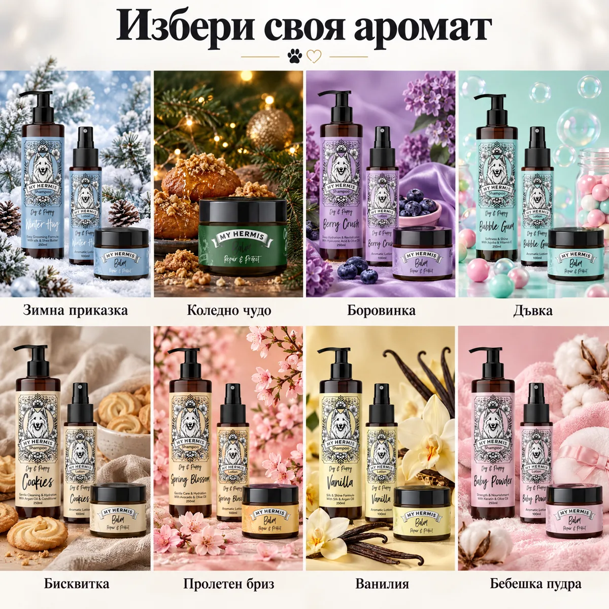 8 аромата плочки